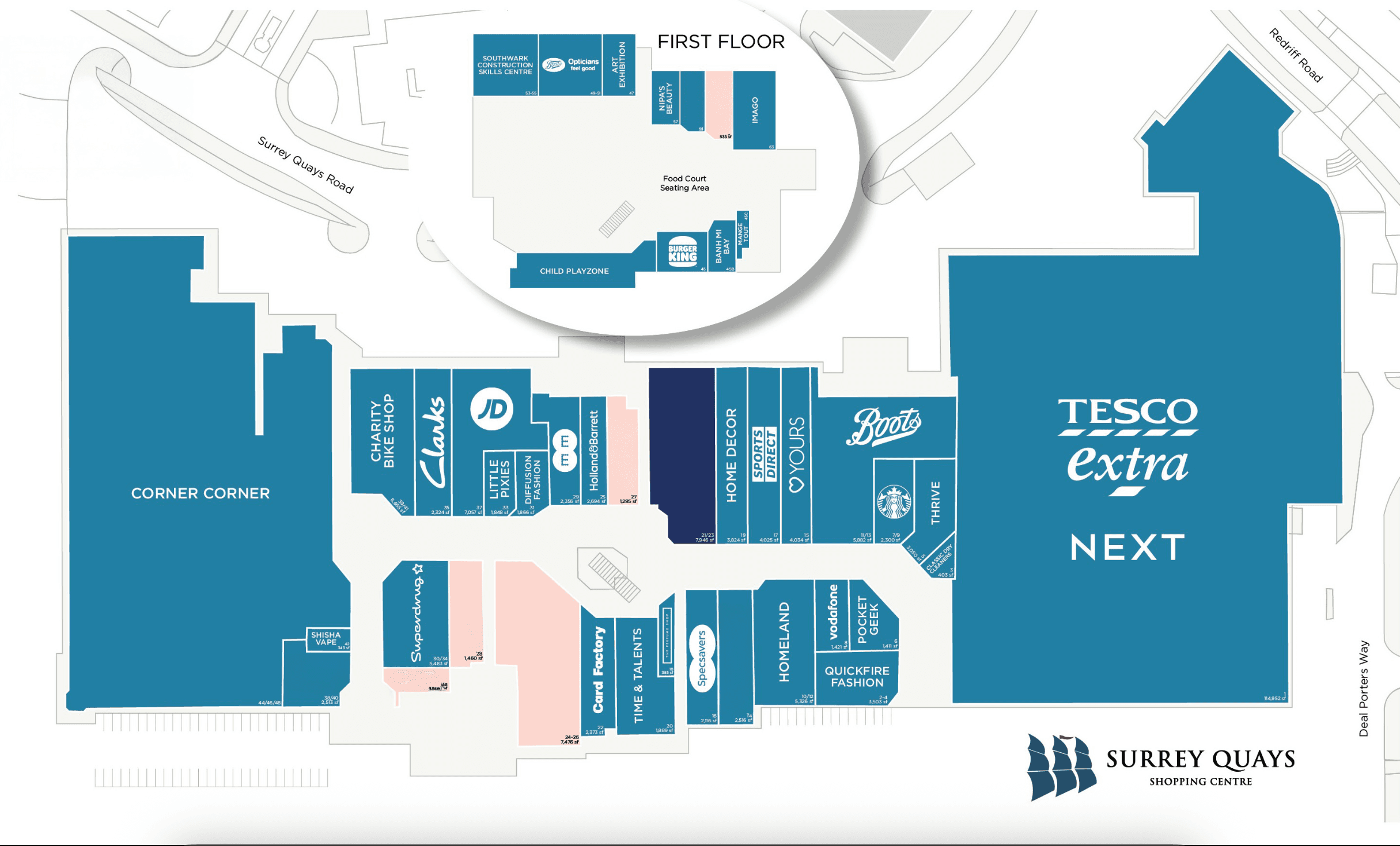 Floor plan: Ground Floor Shopping Centre